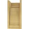 Ekena Millwork 8"W x 8"D x 16"H Wide Hughes Rough Cedar Woodgrain TimberThane Corbel, Primed Tan CORUR08X08X16HUGRCPR - alternate 4